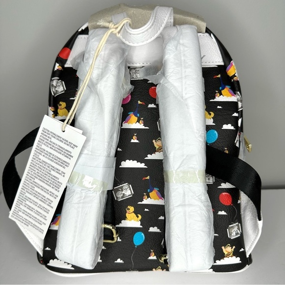 Loungefly Disney Parks Pixar Up Black Allover Print Mini Backpack - Picture 3 of 5